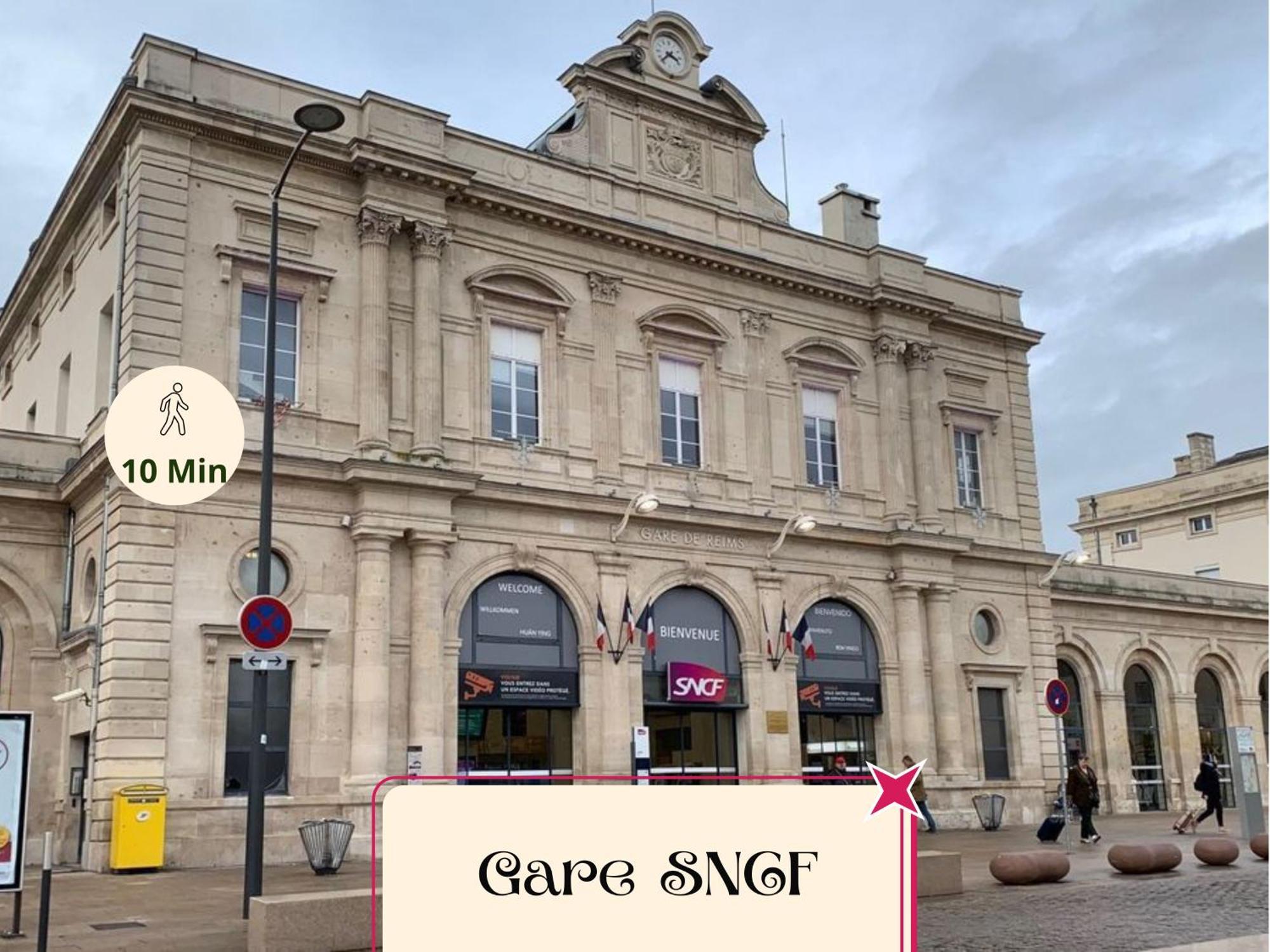 Colbert 541 Hypercentre - Ideal Couple & Pro - Wifi Haut Debit - Gare, Cathedrale, Commerces, Restaurants & Transports En Commun A Moins De 10 Minutes A Pied Reims Zewnętrze zdjęcie